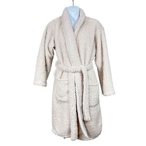 Pottery Barn Teddy Bear Robe in Oatmeal‎ Size Small